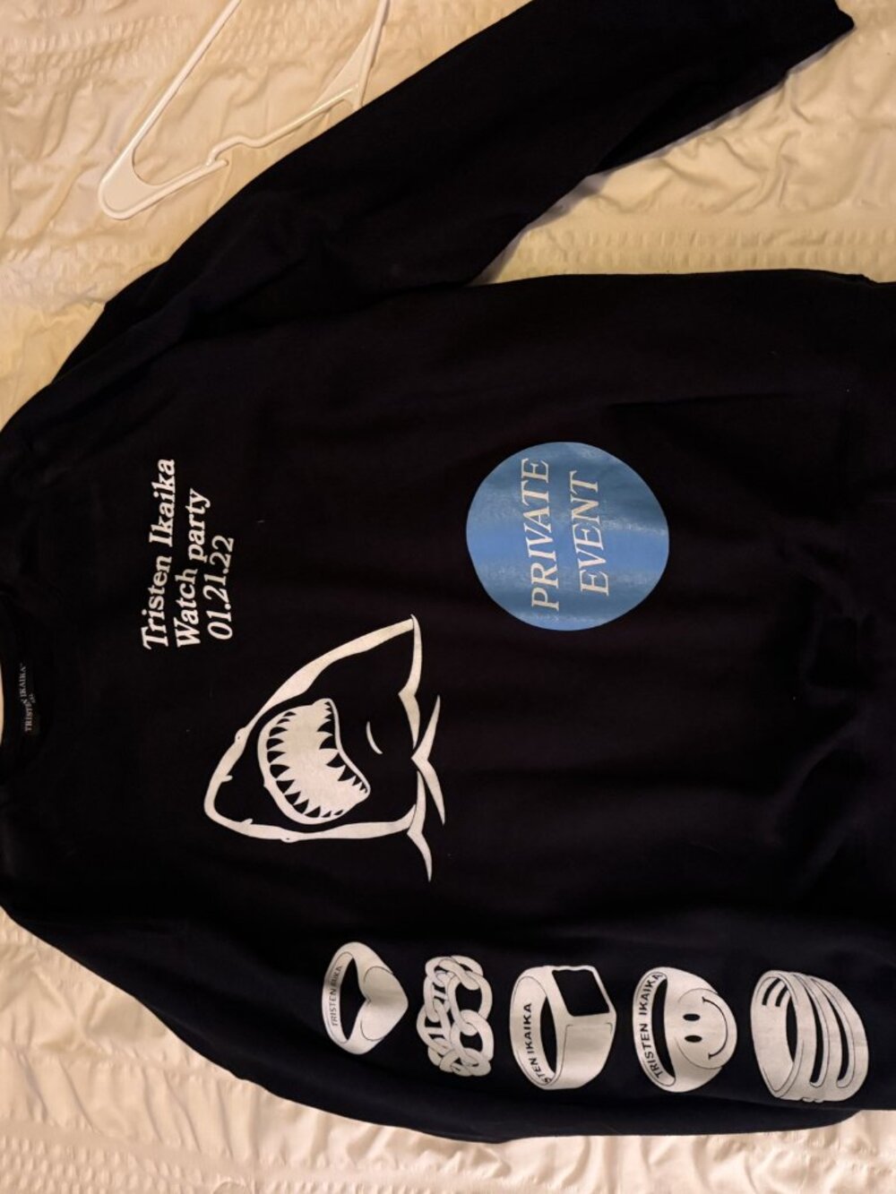Tristen Ikaika Watch Party Pullover XXL Black RARE Private Event 2022